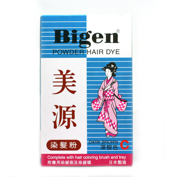 Bigen Powder Hair Dye - Dark Brown Color C 6g Japan