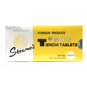Yunnan Camellia brand Tienchi Steamed Tablet 0.55g x 36