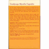 Cordyceps Mycelia Capsules 60 capsules